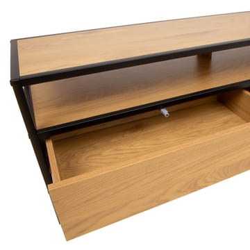TV-bord HOME4YOU Hedvig 120x33x40 cm Ask/Sort - ask/sort - Møbler - TV borde & mediemøbler - TV-borde