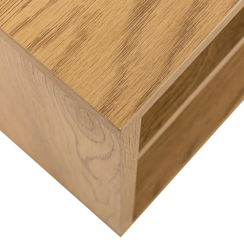 TV-bord HOME4YOU Sacha 180x40x43 cm melamin med egetræsbark - melamin med egebark - Møbler - TV borde & mediemøbler - TV-borde