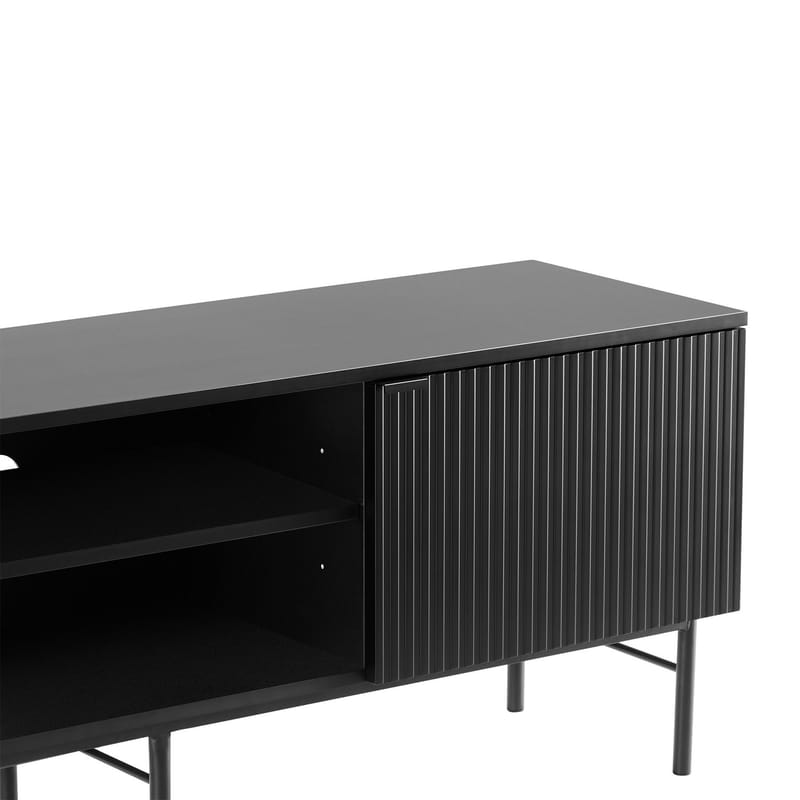 TV-bord HOME4YOU Sequence 150x40x55 cm Sort - sort - Møbler - TV borde & mediemøbler - TV-borde