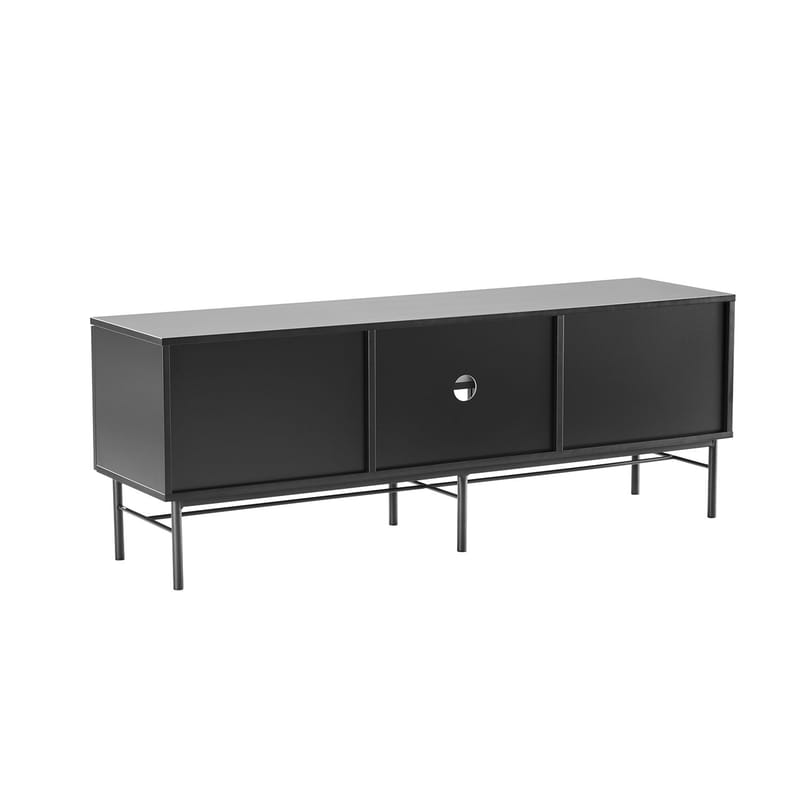 TV-bord HOME4YOU Sequence 150x40x55 cm Sort - sort - Møbler - TV borde & mediemøbler - TV-borde