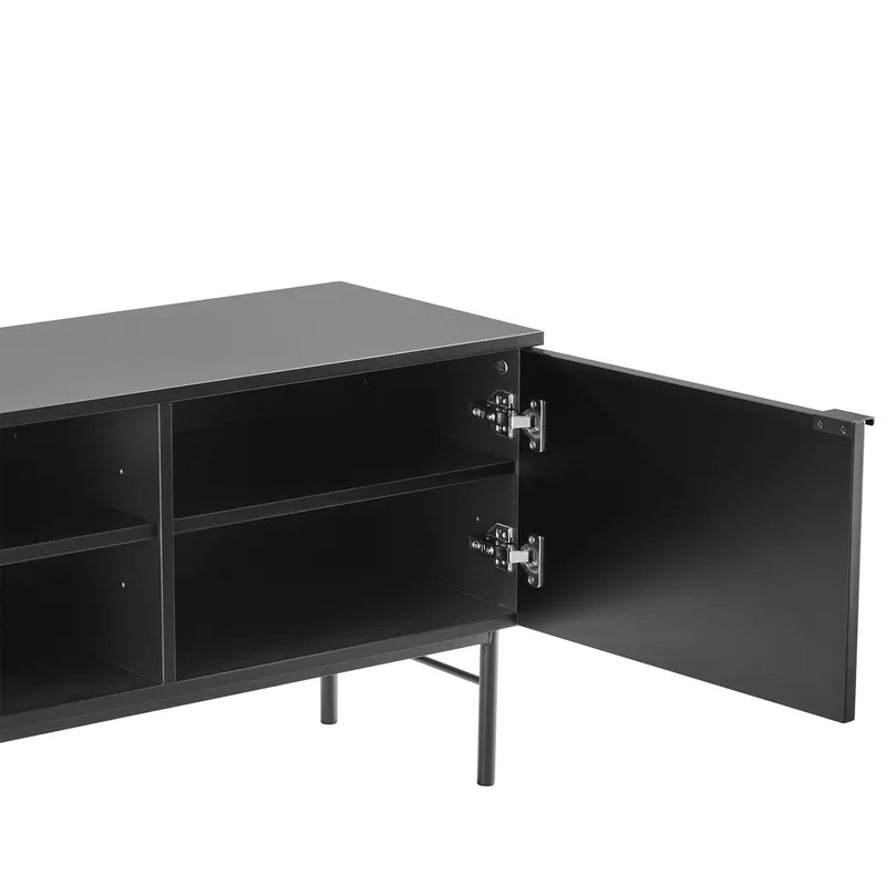 TV-bord HOME4YOU Sequence 150x40x55 cm Sort - sort - Møbler - TV borde & mediemøbler - TV-borde