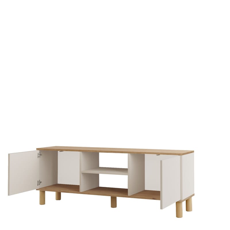 TV-bord Homitis Alston (160 x 59,1 x 40 cm) Eg cashmere - Møbler - TV borde & mediemøbler - TV-borde