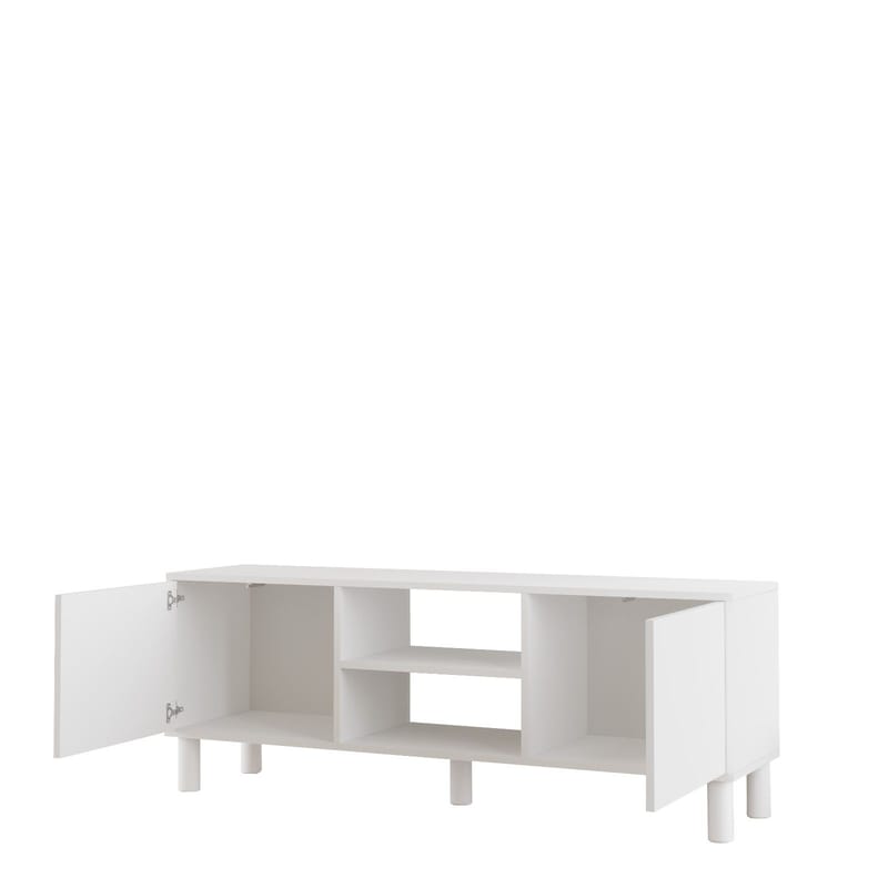 TV-bord Homitis Alston (160 x 59,1 x 40 cm) Hvid - Møbler - TV borde & mediemøbler - TV-borde