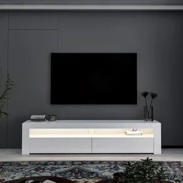 TV-bord Homitis Bati (150 x 46,8 x 36,8 cm) Hvid - Møbler - TV borde & mediemøbler - TV-borde