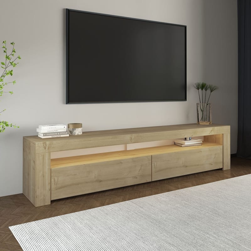 TV-bord Homitis Bati (150 x 46,8 x 36,8 cm) Sapphire Oak - Møbler - TV borde & mediemøbler - TV-borde