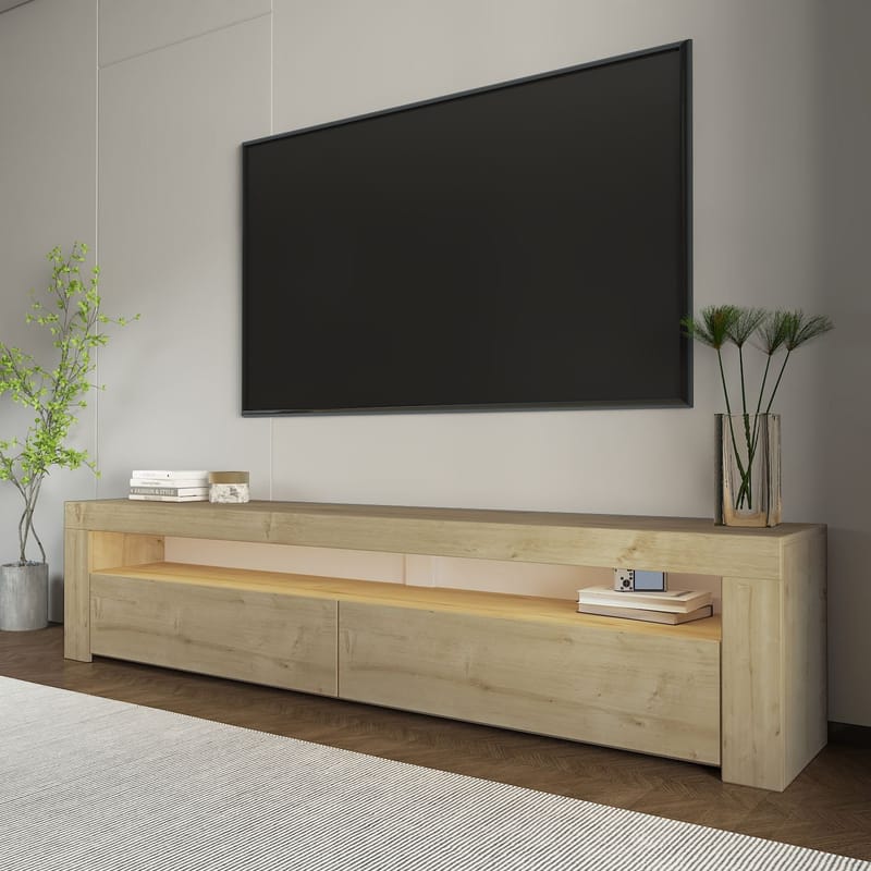 TV-bord Homitis Bati (150 x 46,8 x 36,8 cm) Sapphire Oak - Møbler - TV borde & mediemøbler - TV-borde