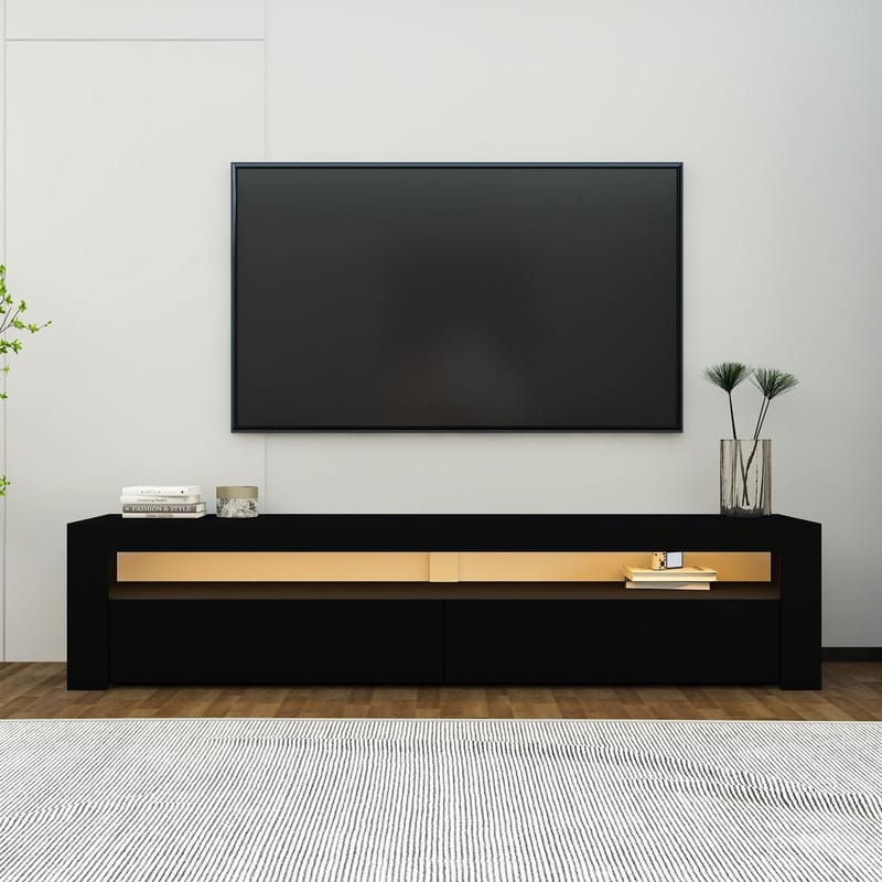 TV-bord Homitis Bati (150 x 46,8 x 36,8 cm) Sort - Møbler - TV borde & mediemøbler - TV-borde