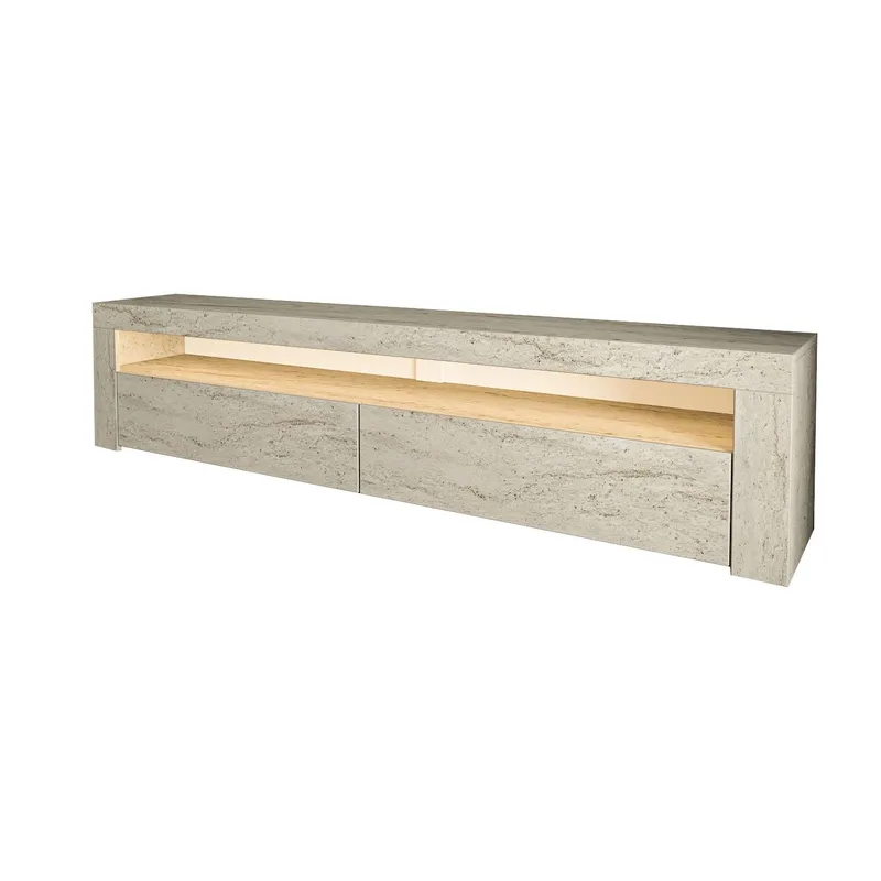 TV-bord Homitis Bati (150 x 46,8 x 36,8 cm) Travertin, undefined