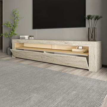 TV-bord Homitis Bati (150 x 46,8 x 36,8 cm) Travertin - Møbler - TV borde & mediemøbler - TV-borde