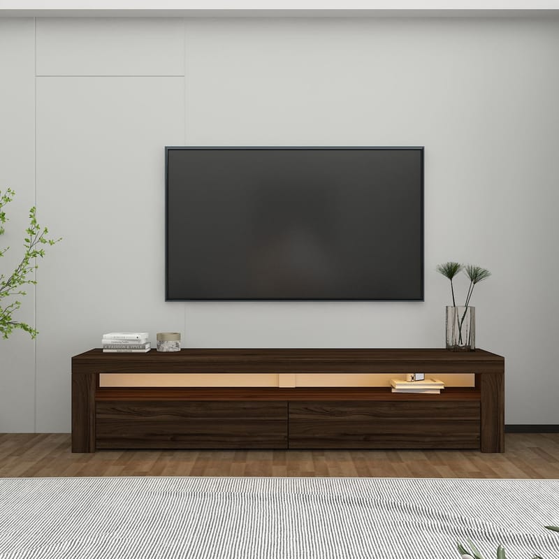 TV-bord Homitis Bati (150 x 46,8 x 36,8 cm) Valnød - Møbler - TV borde & mediemøbler - TV-borde