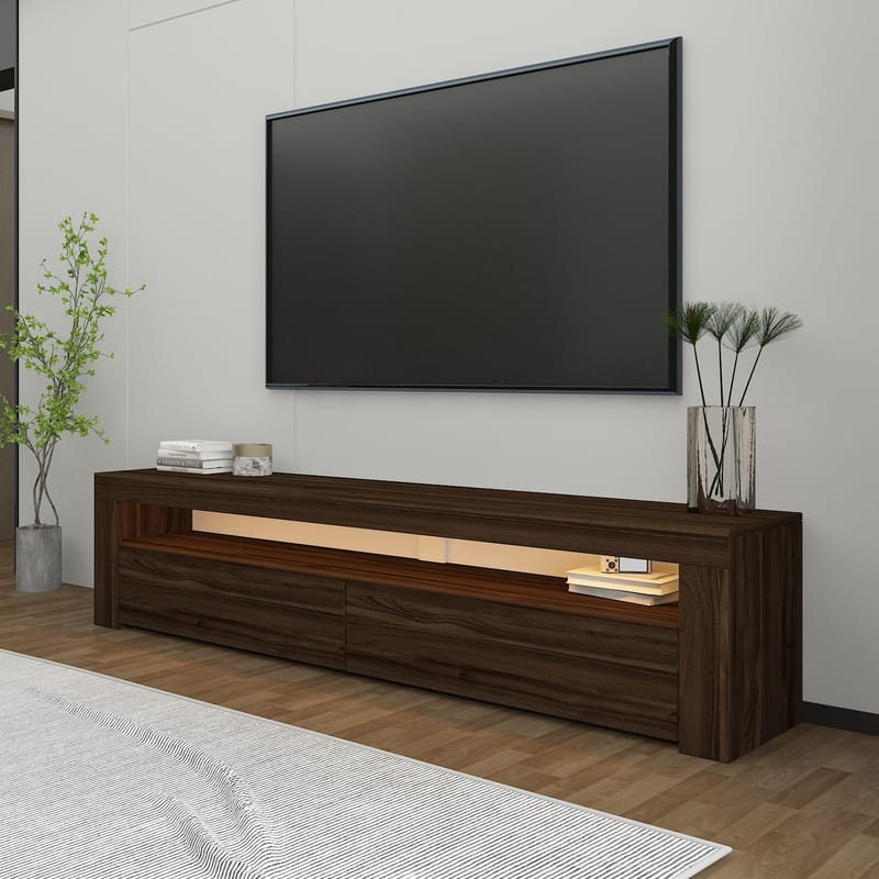 TV-bord Homitis Bati (150 x 46,8 x 36,8 cm) Valnød - Møbler - TV borde & mediemøbler - TV-borde