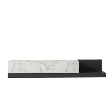 TV-bord Homitis Major (180 x 30 x 37 cm) Marmo marmor antracit - Marmo Marble/Antracit - Møbler - TV borde & mediemøbler - TV-borde