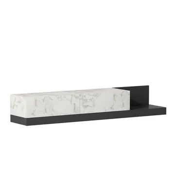 TV-bord Homitis Major (180 x 30 x 37 cm) Marmo marmor antracit - Marmo Marble/Antracit - Møbler - TV borde & mediemøbler - TV-borde