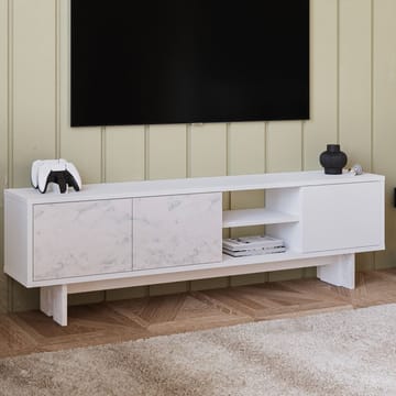 TV-bord Homitis Ravello (150 x 45 x 30 cm) Hvid marmor - Møbler - TV borde & mediemøbler - TV-borde