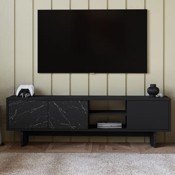 TV-bord Homitis Ravello (150 x 45 x 30 cm) Sort marmor - Møbler - TV borde & mediemøbler - TV-borde