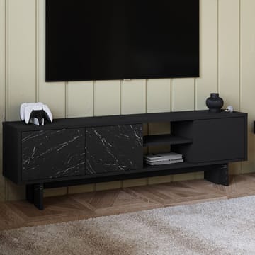 TV-bord Homitis Ravello (150 x 45 x 30 cm) Sort marmor - Møbler - TV borde & mediemøbler - TV-borde