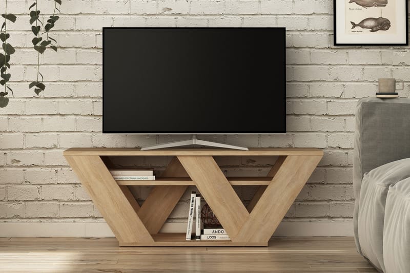Homitis TV-bænk 110 cm - Eg - Møbler - TV borde & mediemøbler - TV-borde