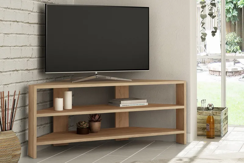 Homitis TV-bænk 114 cm - Eg - Møbler - TV borde & mediemøbler - TV-borde