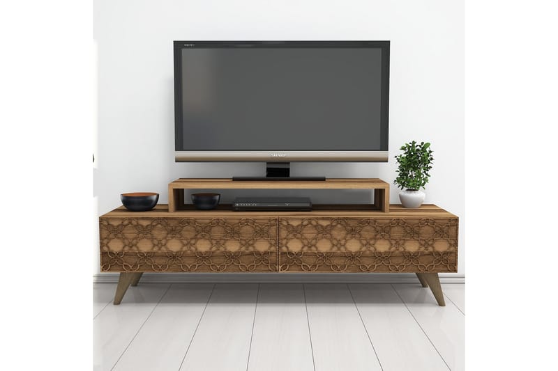 Hovdane TV-Bord 140 cm - Brun - TV-borde