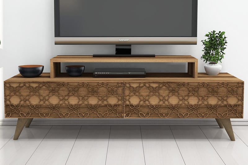 Hovdane TV-Bord 140 cm - Brun - Møbler - TV borde & mediemøbler - TV-borde