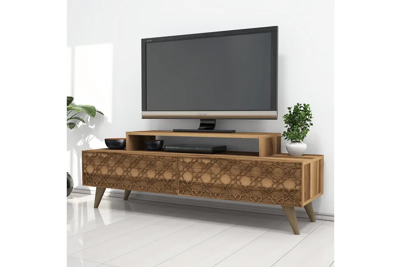 Hovdane TV-Bord 140 cm - Brun - Møbler - TV borde & mediemøbler - TV-borde