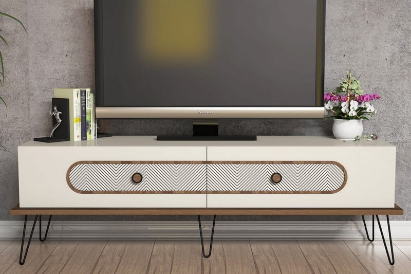 Hovdane TV-Bord 145 cm - Brun - TV-borde