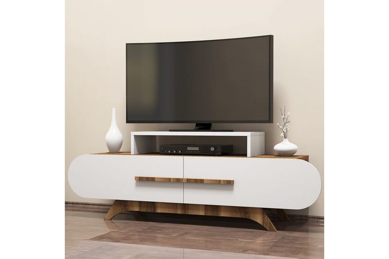 Hovdane TV-Bord 145 cm - Brun/hvid - Møbler - TV borde & mediemøbler - TV-borde
