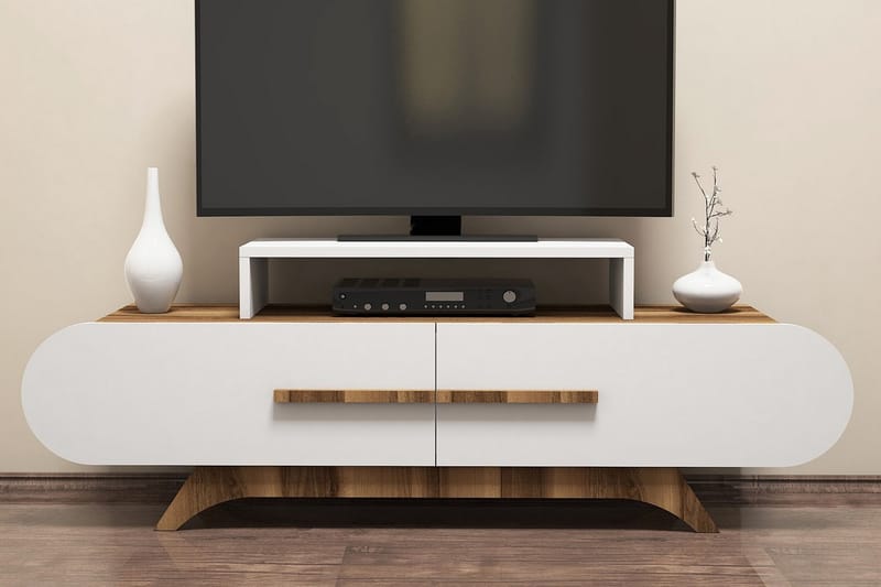 Hovdane TV-Bord 145 cm - Brun/hvid - Møbler - TV borde & mediemøbler - TV-borde