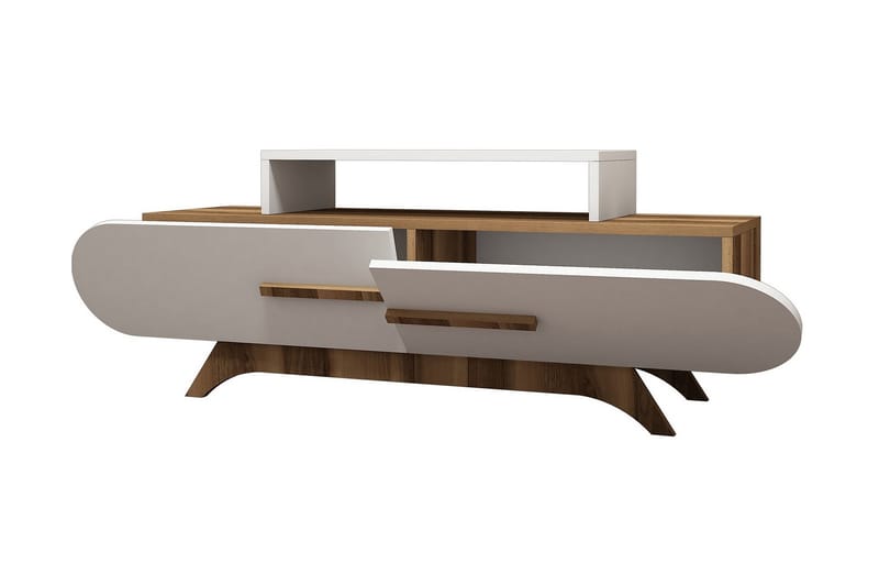 Hovdane TV-Bord 145 cm - Brun/hvid - Møbler - TV borde & mediemøbler - TV-borde