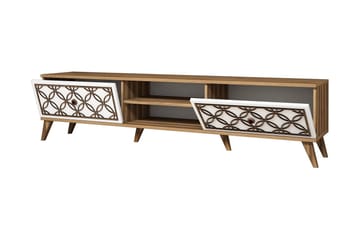 Hovdane TV-Bord 180 cm - Brun/hvid - Møbler - TV borde & mediemøbler - TV-borde