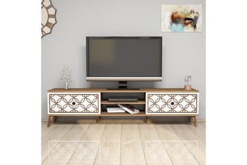 Hovdane TV-Bord 180 cm - Brun/hvid - Møbler - TV borde & mediemøbler - TV-borde