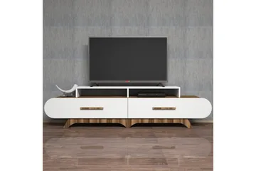 Hovdane TV-Bord 205 cm - Brun/hvid - Møbler - TV borde & mediemøbler - TV-borde