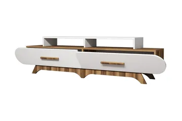 Hovdane TV-Bord 205 cm - Brun/hvid - Møbler - TV borde & mediemøbler - TV-borde