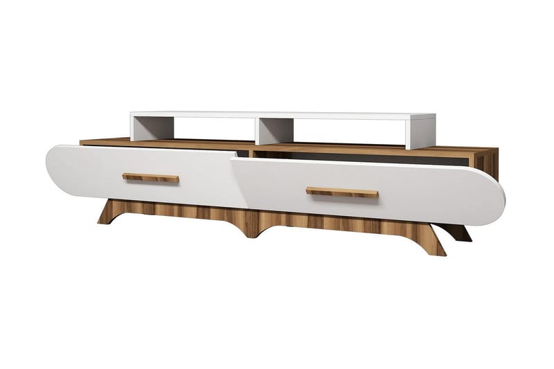 Hovdane TV-Bord 205 cm - Brun/hvid - Møbler - TV borde & mediemøbler - TV-borde