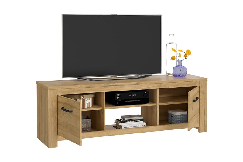 Hovencamp TV-Bord 161 cm - Brun - TV-borde