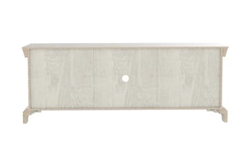 Hurlston Gulvstående Tv-bord 147 cm med Opbevaring i Malet Træ - Hvid - Møbler - TV borde & mediemøbler - TV-borde