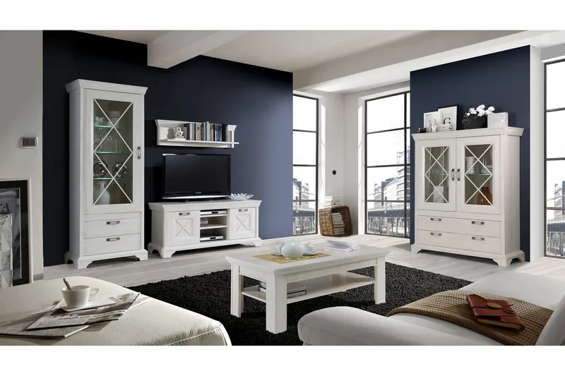 Hurlston TV-Bord 147 cm - Hvid - Møbler - TV borde & mediemøbler - TV-borde