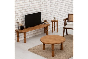 Ida Fritstående TV-bord 140 cm i Mørkt Træ - Brun - Møbler - TV borde & mediemøbler - TV-borde