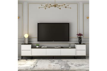 Imaj TV-Bord 260 cm - Guld/Sort/Hvid - Møbler - TV borde & mediemøbler - TV-borde