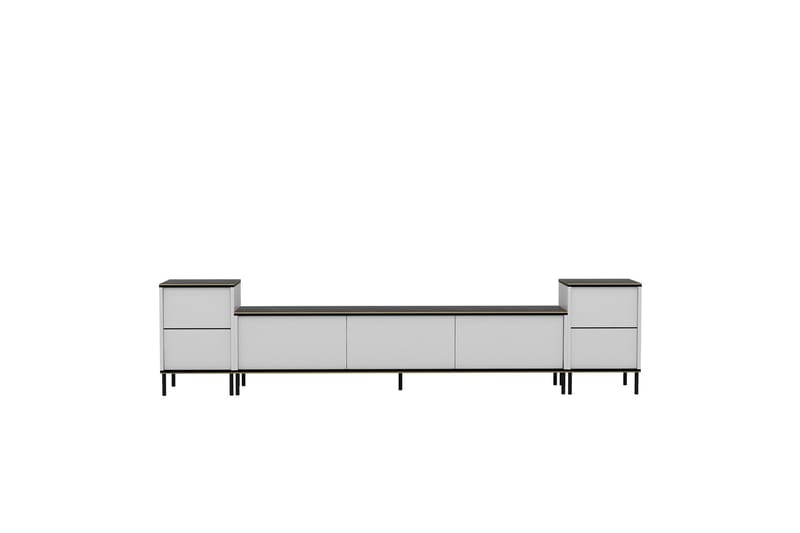 Imaj TV-Bord 260 cm - Guld/Sort/Hvid - Møbler - TV borde & mediemøbler - TV-borde