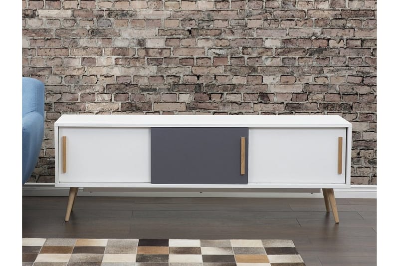 Indiana TV-Bord 40 x 160 cm, Hvid