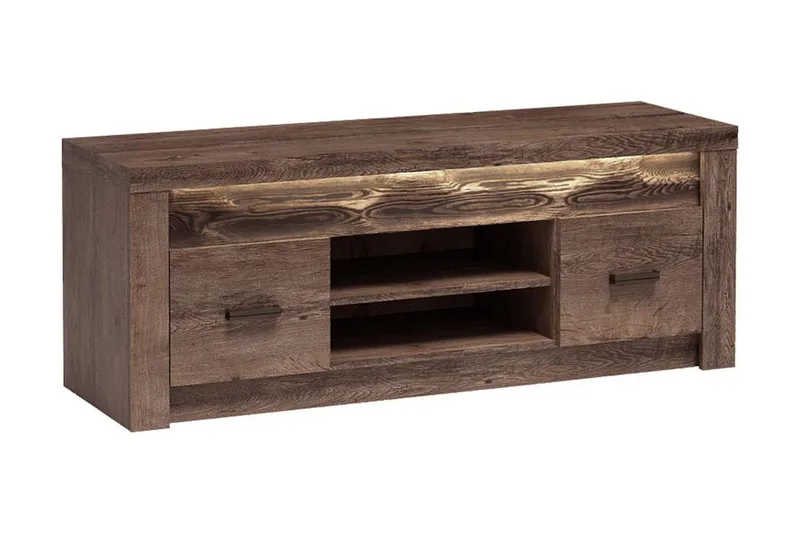 Indianapolis TV-bord 137x42x53 cm, Hvid LED-belysning