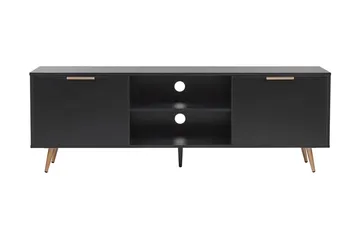 Indio TV-bord 166x40 cm - Sort - Møbler - TV borde & mediemøbler - TV-borde