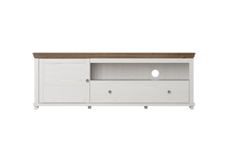 Ivreri TV-Bord 181 cm - Hvid / natur - Møbler - TV borde & mediemøbler - TV-borde
