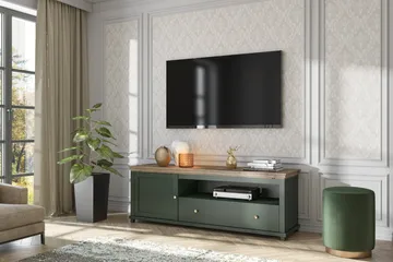 Ivreri TV-bord 181 cm - Khaki/Natur - Møbler - TV borde & mediemøbler - TV-borde