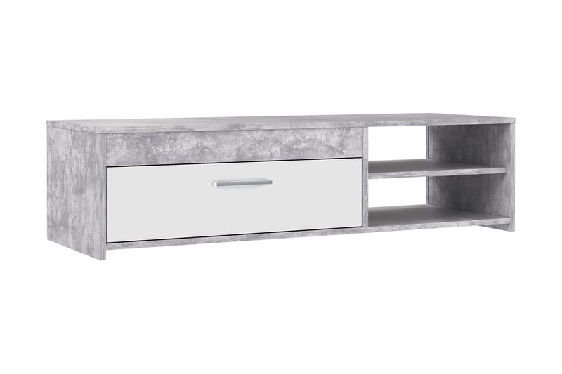Iztaza TV-Bord 120 cm - Betongrå/hvid - Møbler - TV borde & mediemøbler - TV-borde