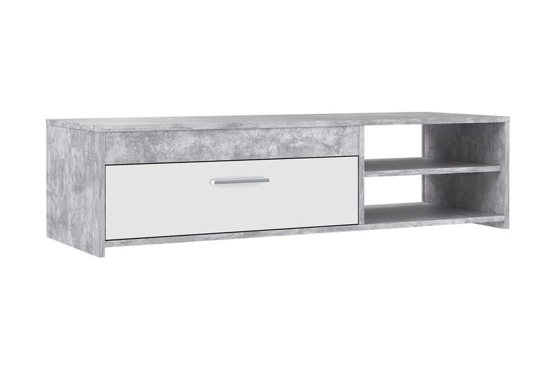 Iztaza TV-Bord 120 cm, Betongrå/hvid