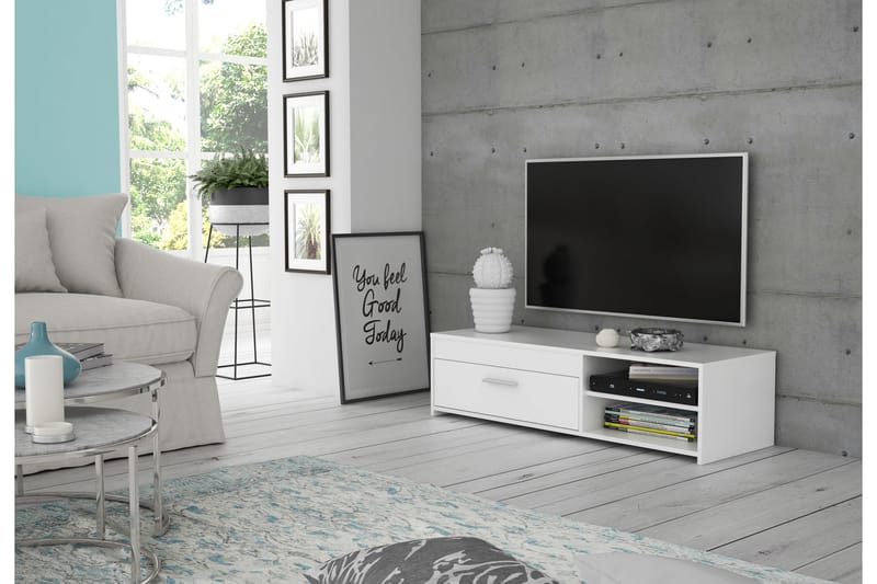 Iztaza TV-bord 120 cm - Hvid - Møbler - TV borde & mediemøbler - TV-borde