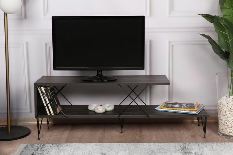 Jaennis TV-Bord 120 cm - Mørkebrun - Møbler - TV borde & mediemøbler - TV-borde
