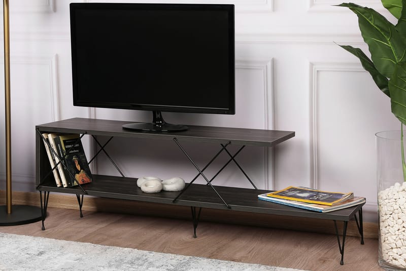 Jaennis TV-Bord 120 cm - Mørkebrun - Møbler - TV borde & mediemøbler - TV-borde